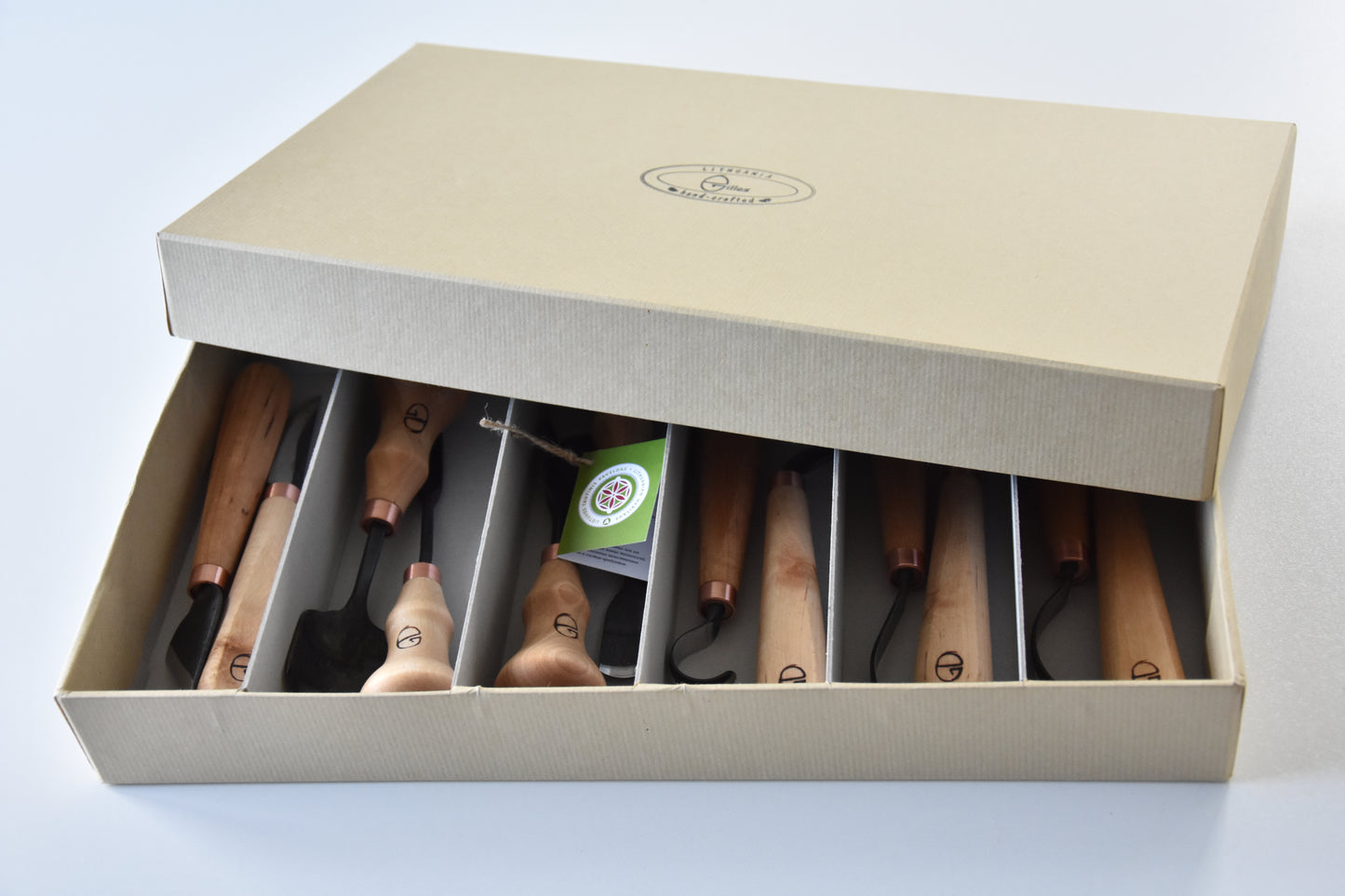 12 vnt šaukštų drožybos rinkinys