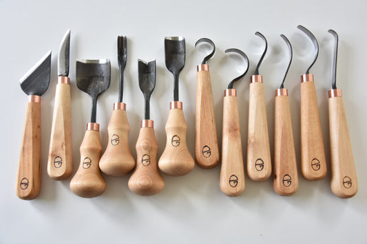 12 piece spoon carving tool set