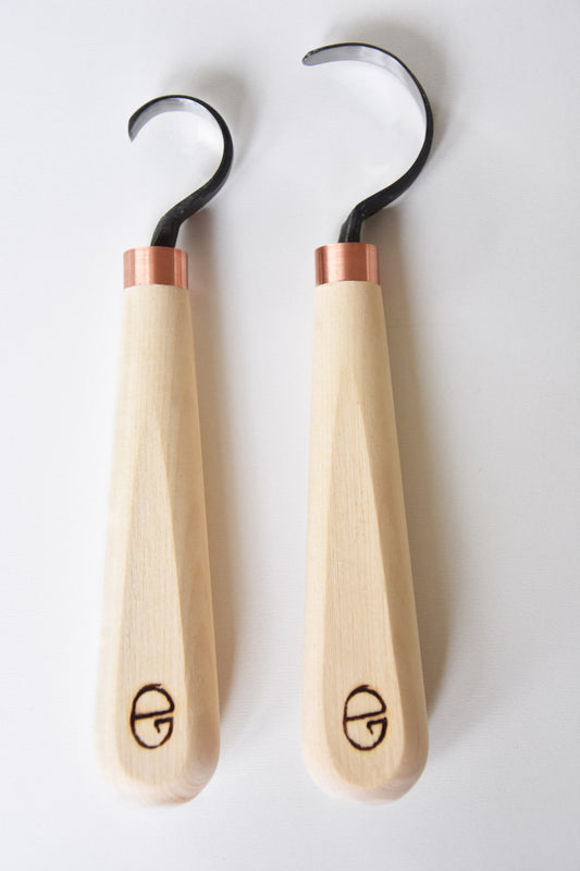 2 piece spoon carving tool set