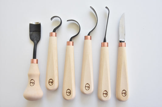 6 piece spoon carving tool set